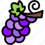 grapes, raspberry, fruit, food, blackberry, vegan 