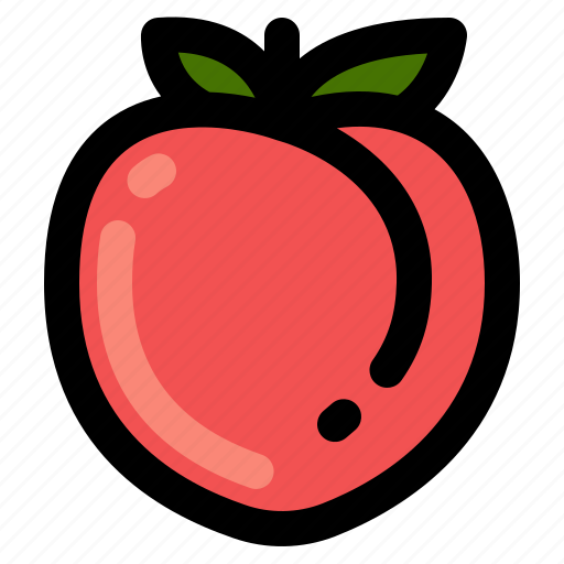 Peach, food, fruit, fresh, sweet, dessert icon - Download on Iconfinder
