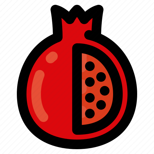 Pomegranate, food, healthy, fruit, fresh, sweet icon - Download on Iconfinder