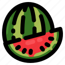 watermelon, fruit, food, fresh, summer, restaurant, healthy