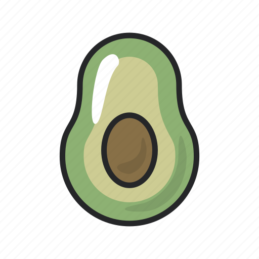 Avocado, food, fruit, gastronomy, half, healthy, vegetable icon - Download on Iconfinder