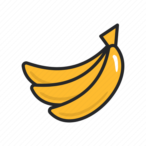 Banana, food, fruit, fruits, healthy, sweet, vegetable icon - Download on Iconfinder