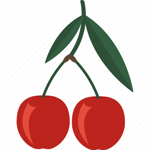 Cherry, food, fruits, sheet icon - Download on Iconfinder