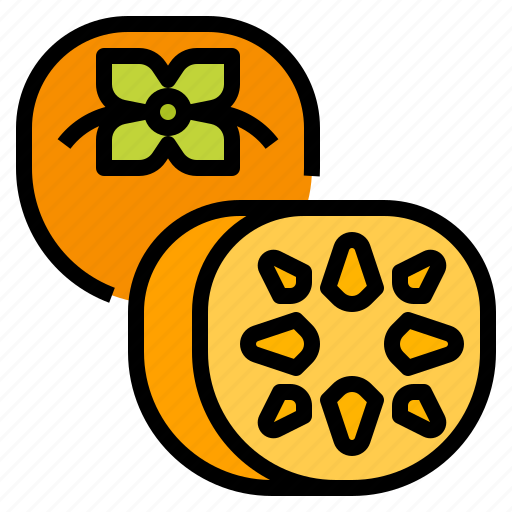 Fruit, healthy, persimmon, vegetarian icon - Download on Iconfinder