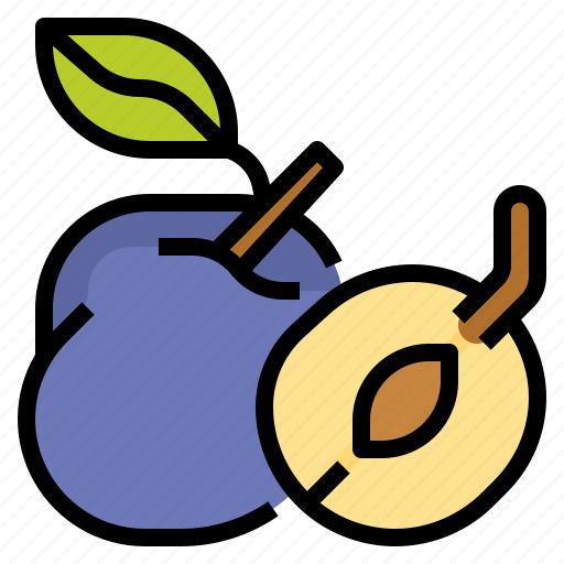 Fruit, healthy, plum, vegetarian icon - Download on Iconfinder