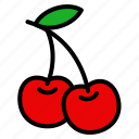 cherry, fruits, vegetable