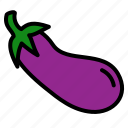 eggplant, fruits, vegetable