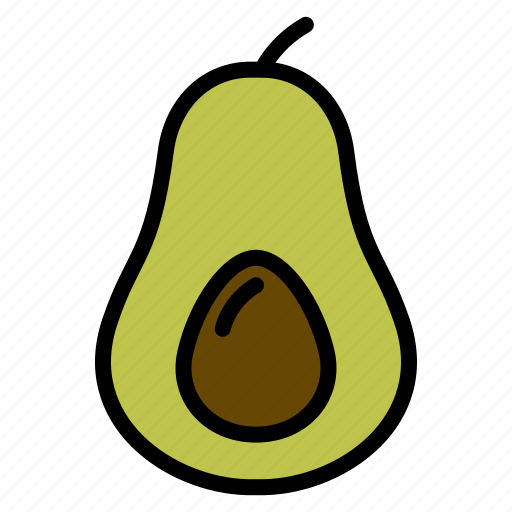 Avocado, fruits, half, vegetable icon - Download on Iconfinder