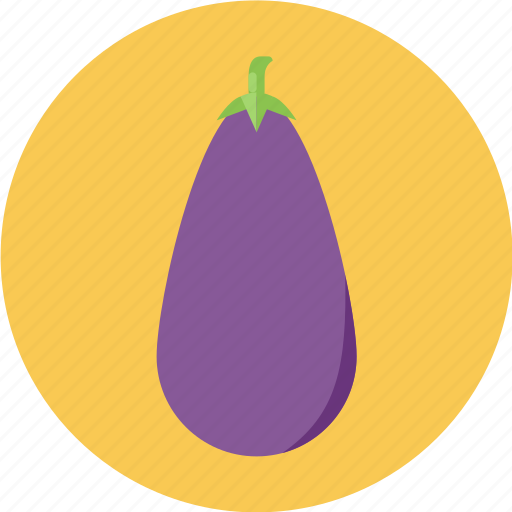 Eggplant, vegetable, white icon - Download on Iconfinder