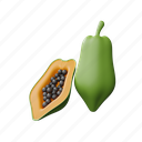papaya, fruit, organic, sweet, nutrition, health, vitamin, freshness, healthy, fresh