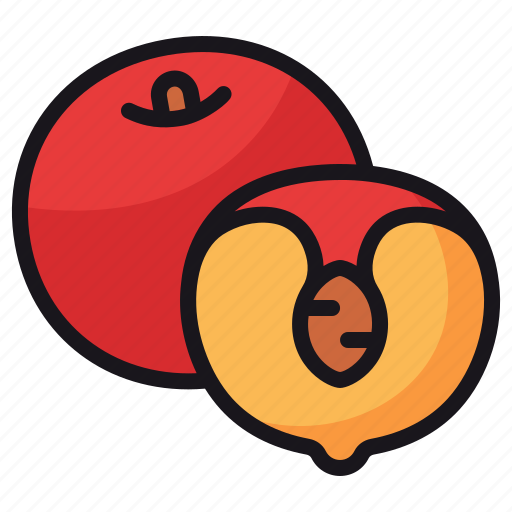Peach, fruit, food, healthy, gastronomy icon - Download on Iconfinder