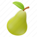 pear, food, fruit, fresh, green, healthy 