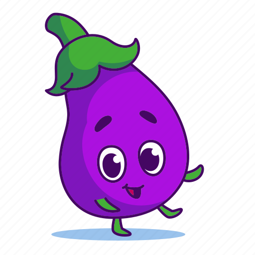 Character, eggplant, food, vegetable icon - Download on Iconfinder