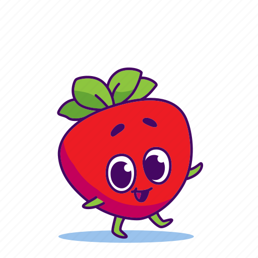 Berry, character, food, strawberry icon - Download on Iconfinder