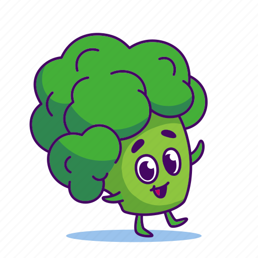 Broccoli, character, food, vegetable icon - Download on Iconfinder