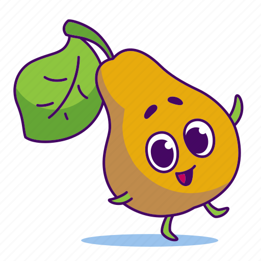 Character, food, fruit, pear icon - Download on Iconfinder