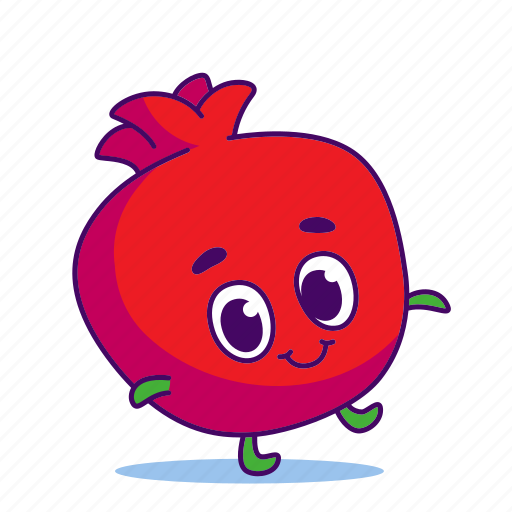 Character, food, fruit, garnet, pomegranate icon - Download on Iconfinder