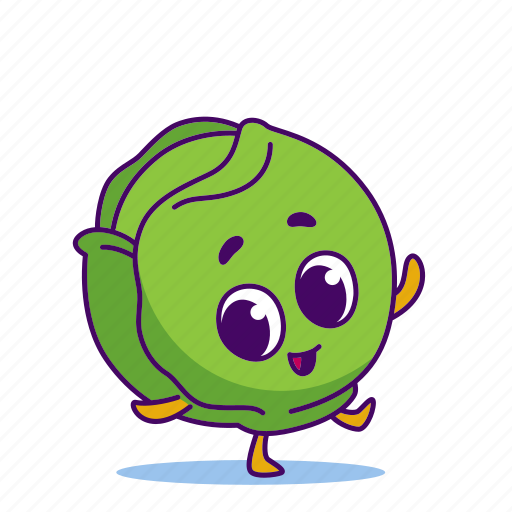 Brussels sprouts, character, food, vegetable icon - Download on Iconfinder