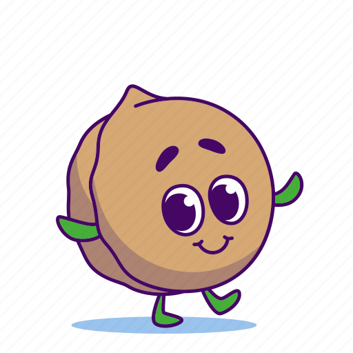 Character, food, nut, walnut icon - Download on Iconfinder