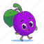 character, food, fruit, plum 