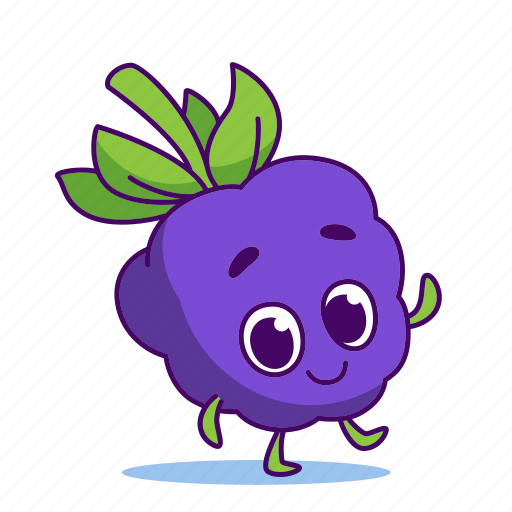 Berry, blackberry, character, dewberry, food icon - Download on Iconfinder