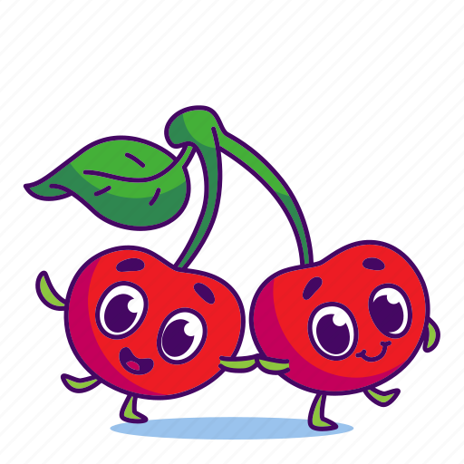 Berry, character, cherry, food icon - Download on Iconfinder