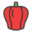 crop, paprica, agriculture, hot, pepper, red, vegetable 