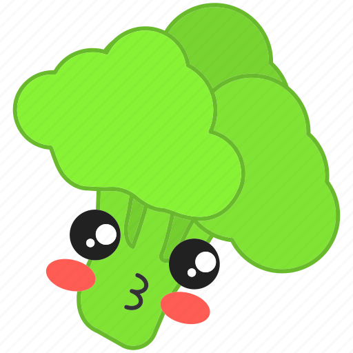 Vegetable, broccoli, broccoli icon, cute, kawaii icon - Download on Iconfinder