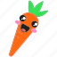 vegetable, carrot icon, carrot, cute, kawaii 