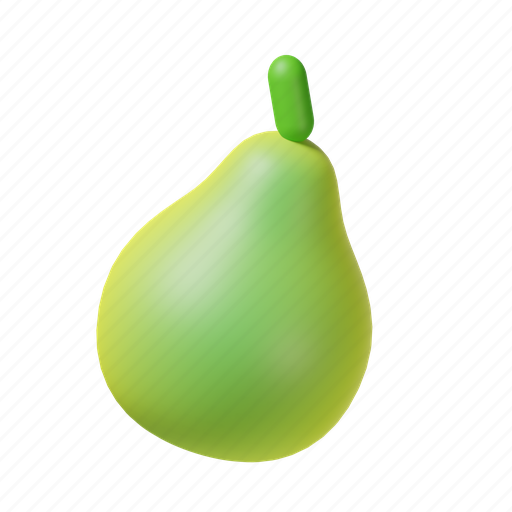 Pear, fruit, food, healthy, dessert, sweet, eat 3D illustration - Download on Iconfinder