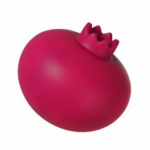 Pomegranate, fruit, food, vegetable, healthy, dessert, cook 3D illustration - Download on Iconfinder