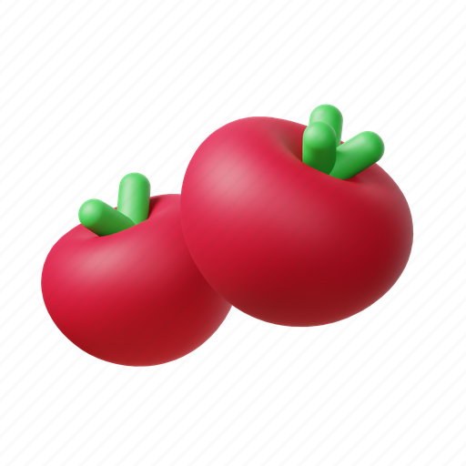 Tomato, food, vegetable, healthy, meal, gastronomy, eat 3D illustration - Download on Iconfinder