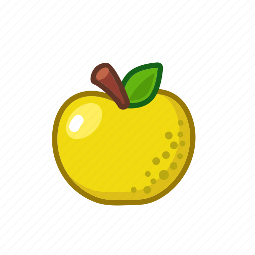 Gold, apple, fruit, sweet, natural, fresh, food icon - Download on Iconfinder