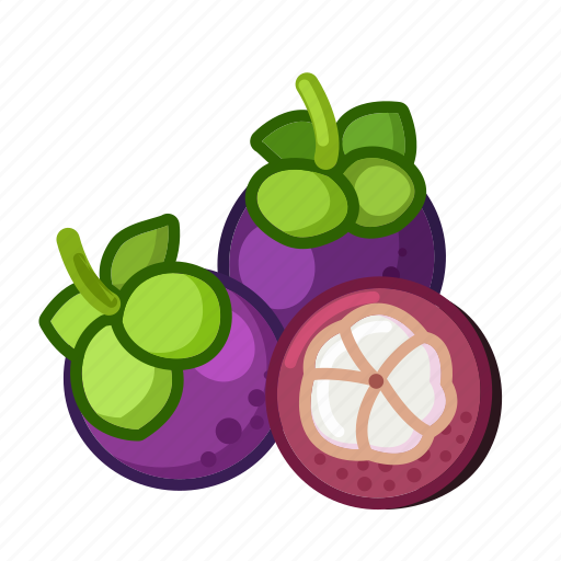 Mangosteen, fruit, sweet, natural, fresh, exotic, food icon - Download on Iconfinder
