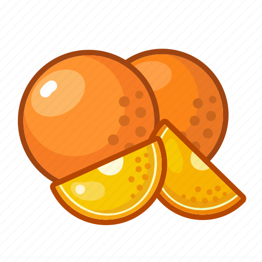 Orange, cut, fruit, sweet, natural, fresh, food icon - Download on Iconfinder