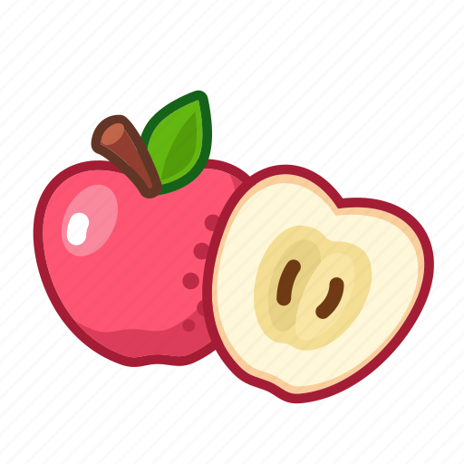Rose, apple, fruit, sweet, natural, fresh, food icon - Download on Iconfinder