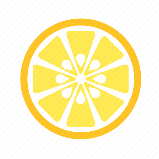 Food, fruit, half, lemon, slice, vegetable icon - Download on Iconfinder