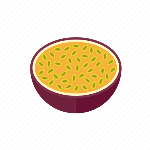 Exotic, fruit, half, maracuja, passion fruit, tropical, food icon - Download on Iconfinder