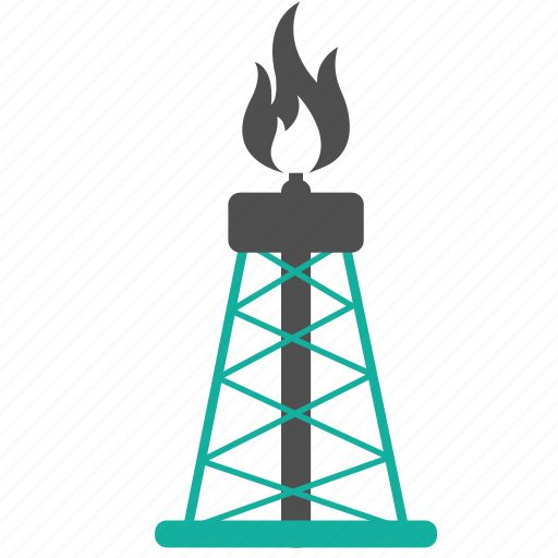 Derrick, energy, fire, fuel, gusher, industry, oil icon - Download on Iconfinder