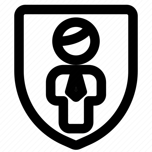 Protect, single man, security, protection icon - Download on Iconfinder