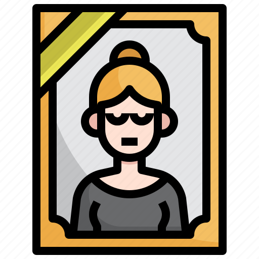 Corpes, girl, dead, portrait, frame, photography icon - Download on Iconfinder