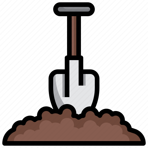 Shovel, ground, construction, tools, utensils, gardening icon - Download on Iconfinder