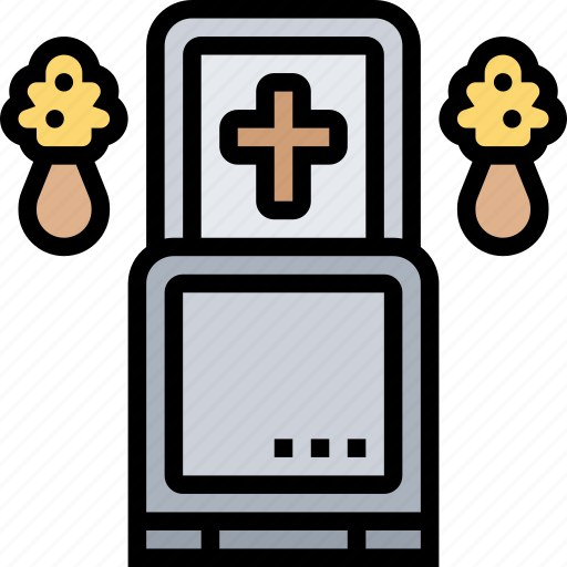 Grave, graveyard, tomb, buried, memorial icon - Download on Iconfinder