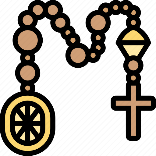Rosary, prayer, religion, faith, spiritual icon - Download on Iconfinder