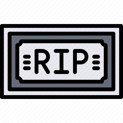 Plaque, rip, agency, death, funeral icon - Download on Iconfinder