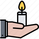 hand, candle, agency, death, funeral