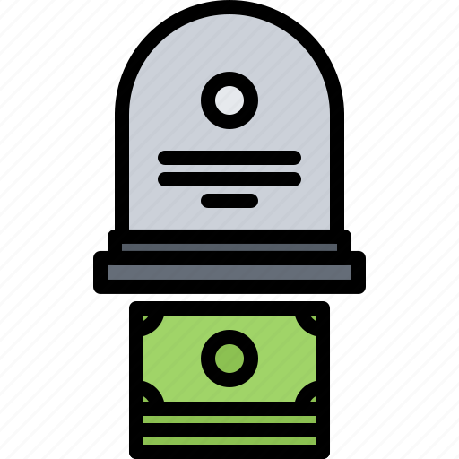 Monument, money, purchase, agency, death, funeral icon - Download on Iconfinder