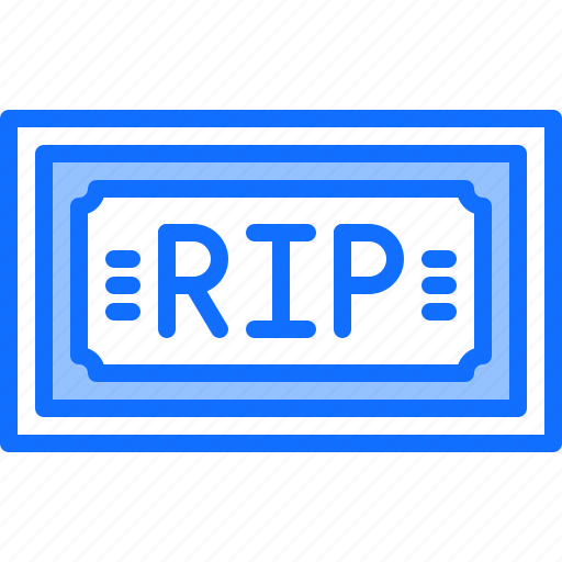 Plaque, rip, agency, death, funeral icon - Download on Iconfinder