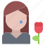woman, flower, crying, agency, death, funeral 
