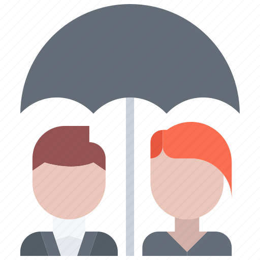 Man, woman, umbrella, agency, death, funeral icon - Download on Iconfinder